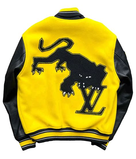 lv varsity jacket yellow|louis vuitton embroidered varsity jacket.